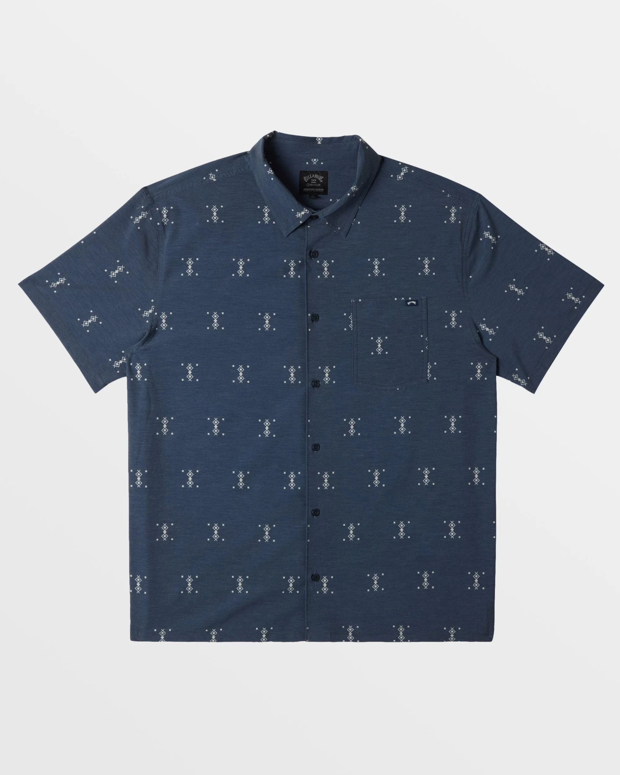 A/Div Surftrek Trail Short Sleeve Shirt - Navy Heather