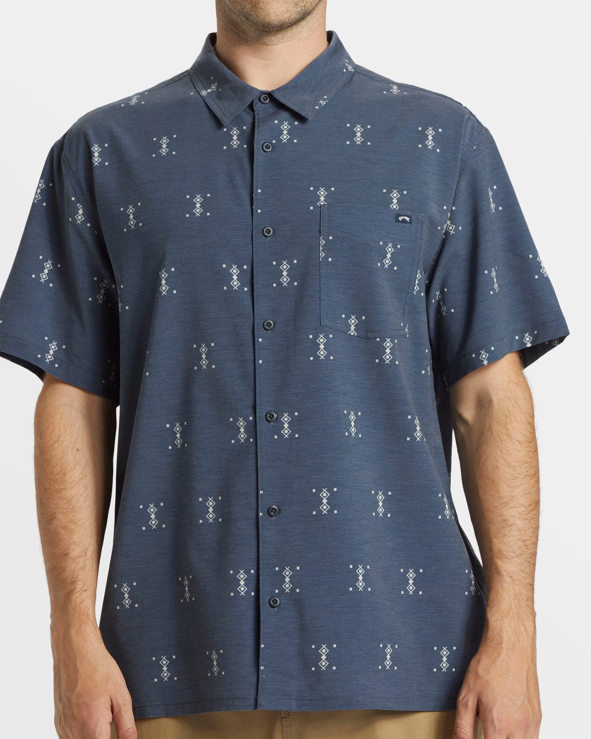 A/Div Surftrek Trail Short Sleeve Shirt - Navy Heather