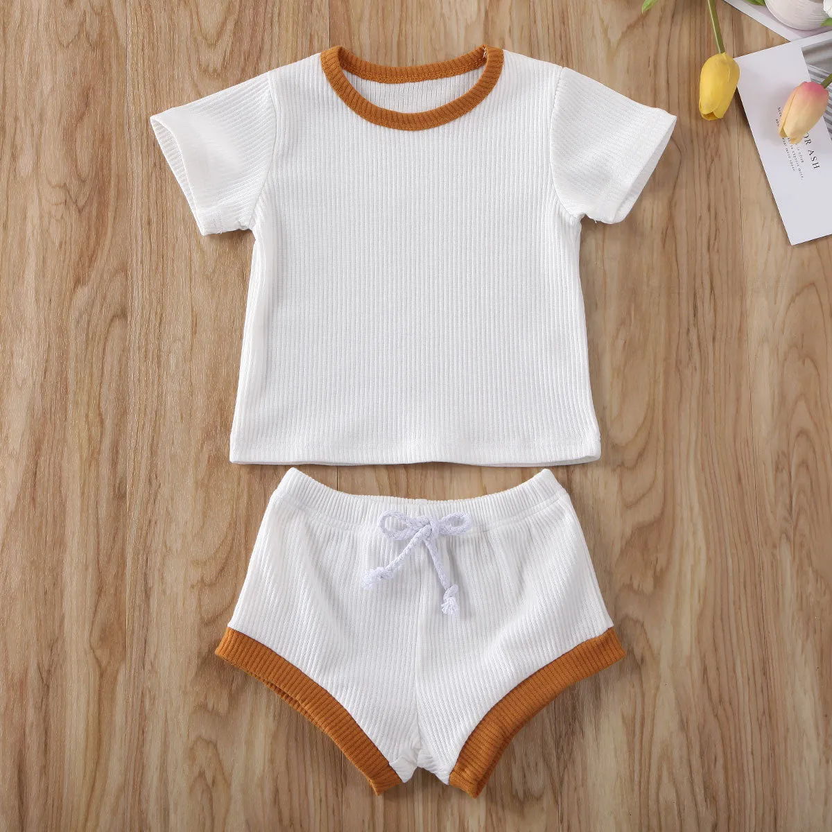 Dandy - Cotton Ribbed Baby Clothes Set Unisex 0-3Y