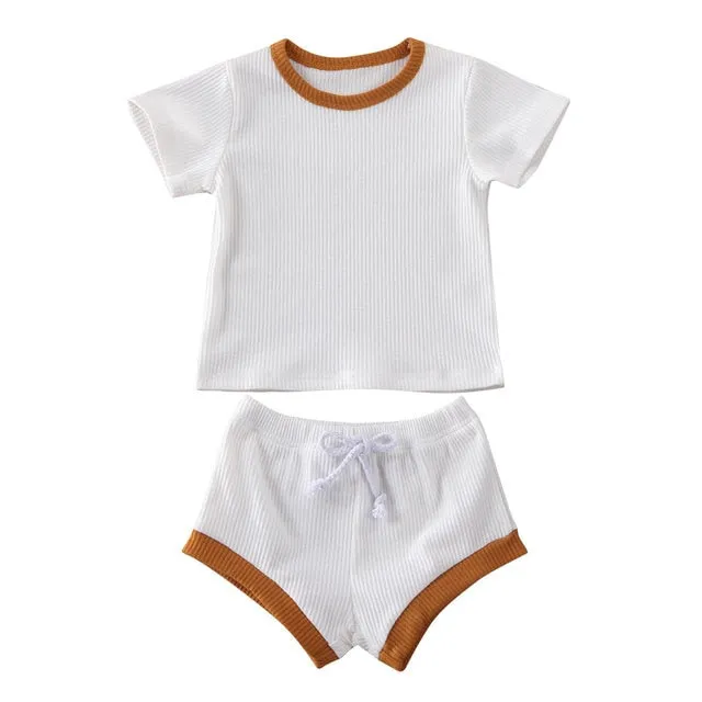 Dandy - Cotton Ribbed Baby Clothes Set Unisex 0-3Y