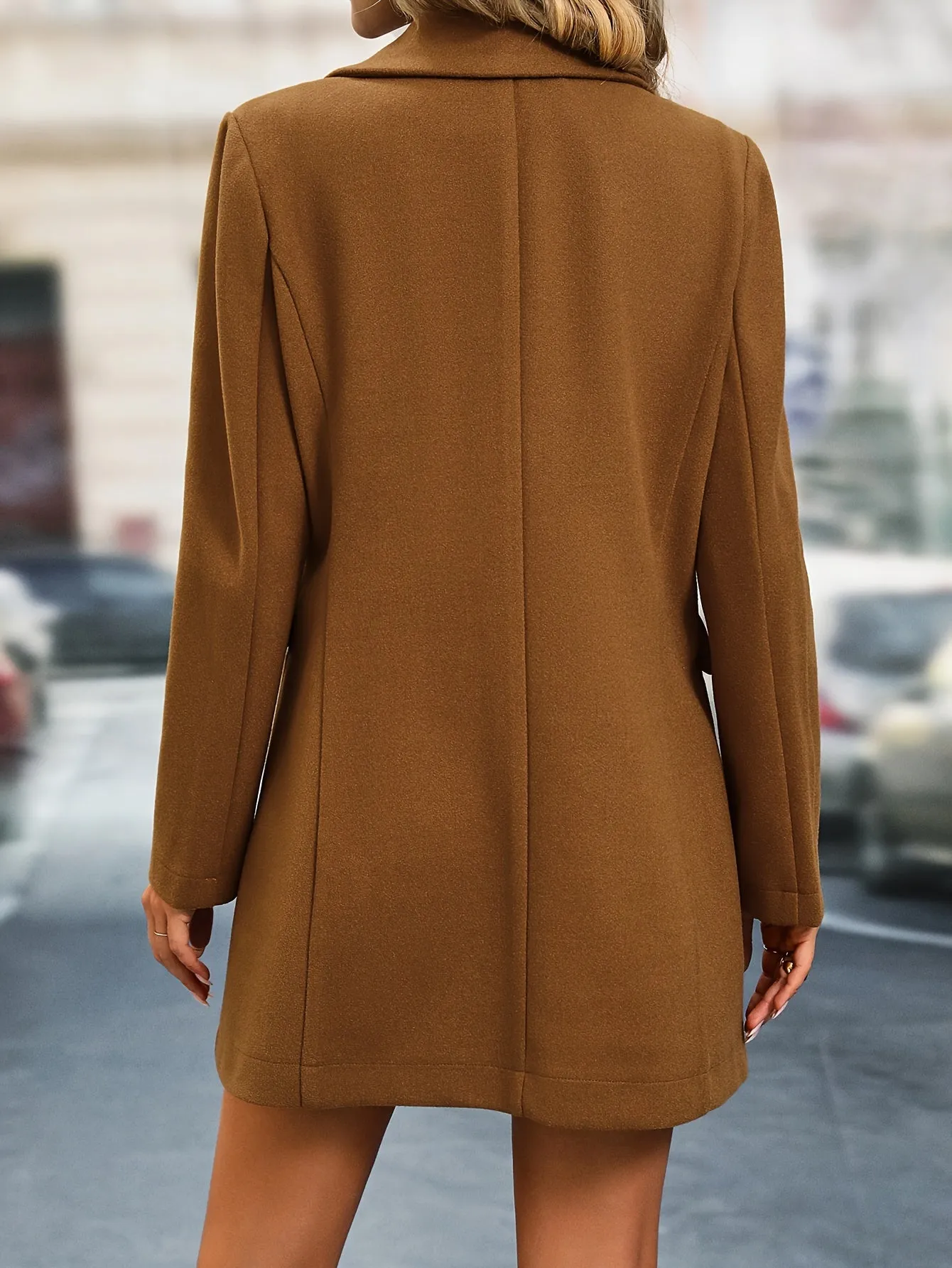 Elegant Single Breasted Long Sleeve Jacket