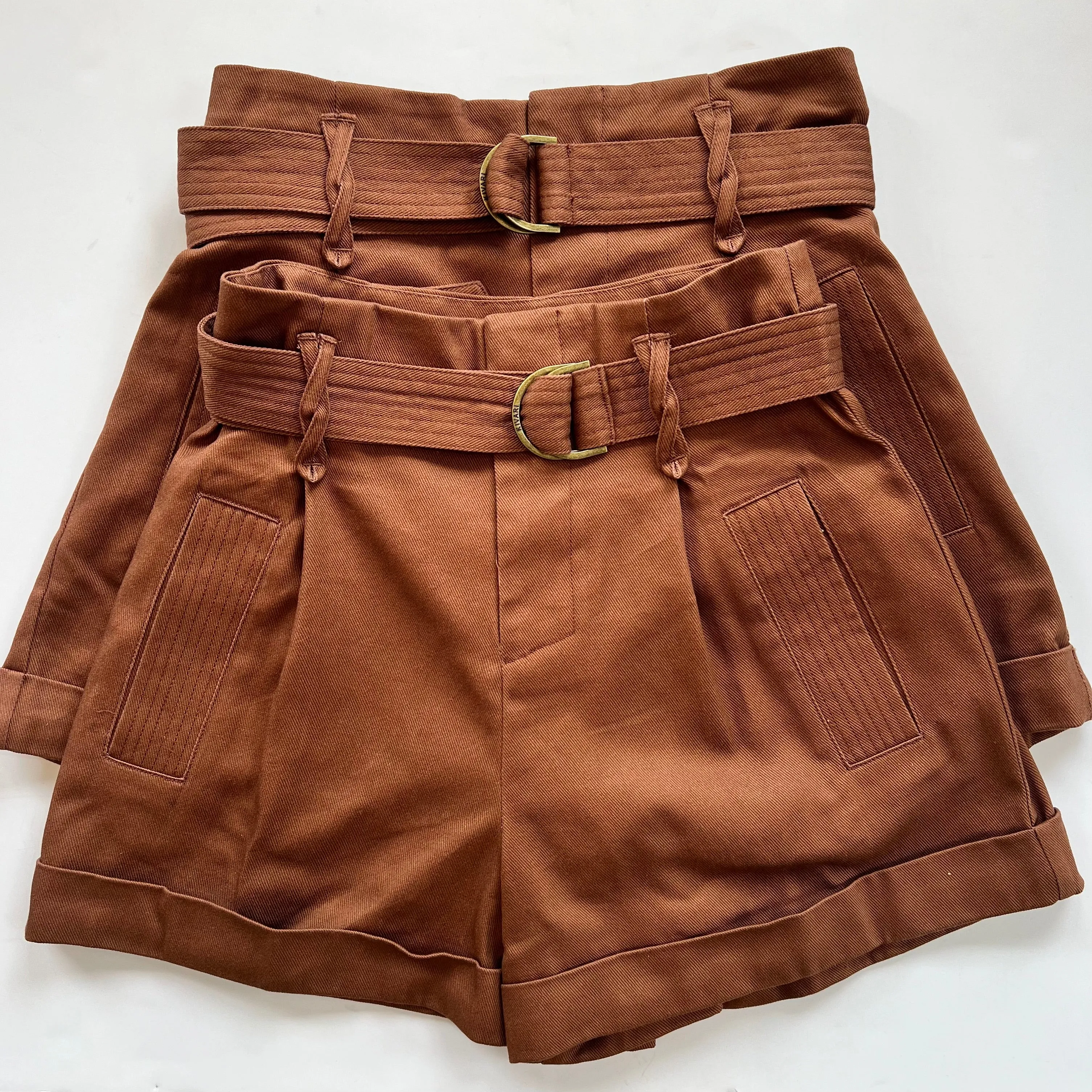 Kih19 Brown Cotton Short