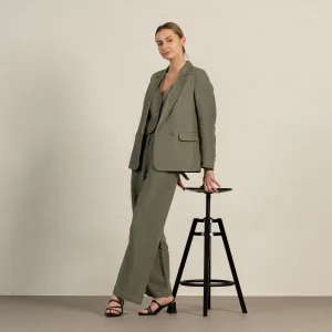 Linen Blazer, Vest & Pants 3-Piece