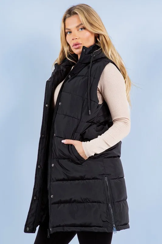 Mia Long Puffer Vest