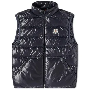 Moncler Aube Padded Vest, dark blue