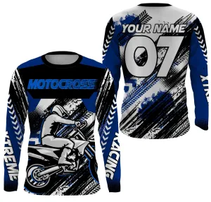 Multicolor Custom Motocross Jersey UV Protective Mx Shirt For Kid Men Women Dirt Bike Racing Racewear