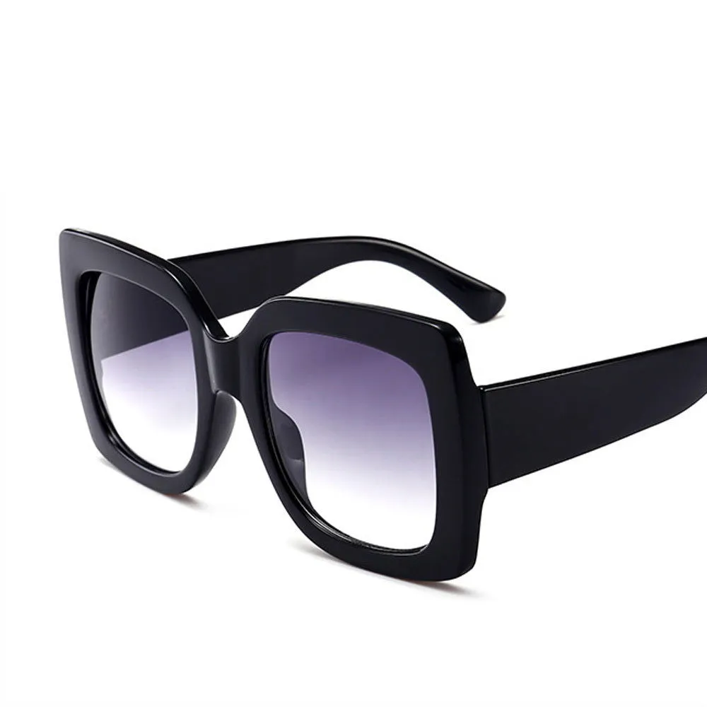 Oversized Square Frame UV Protective Sunglasses