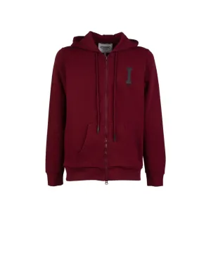 Print Logo Zip Hoody (Maroon) - I23E07B63174735