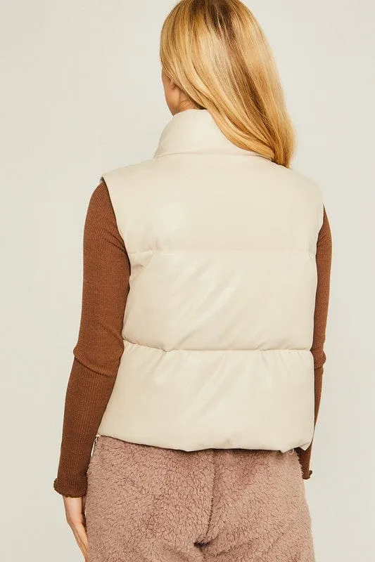 PU Padded Vest  *Online Only*