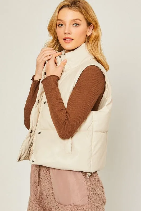 PU Padded Vest  *Online Only*