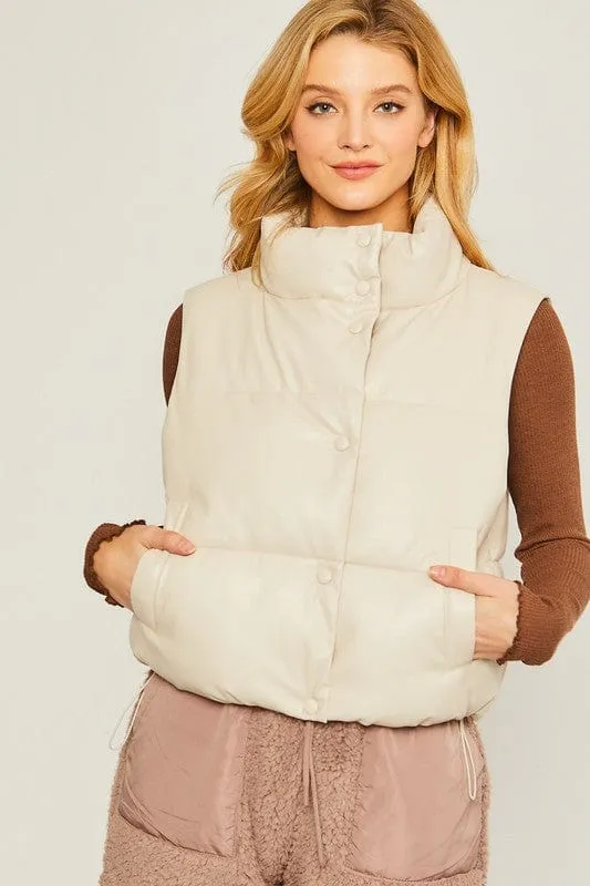 PU Padded Vest  *Online Only*