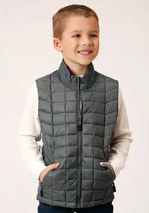 Roper Boy's Lightweigth Puffer Vest (Sage) - Children's Vest