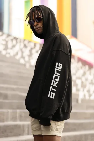 Strong Premium Non Zipper Black Hoodie