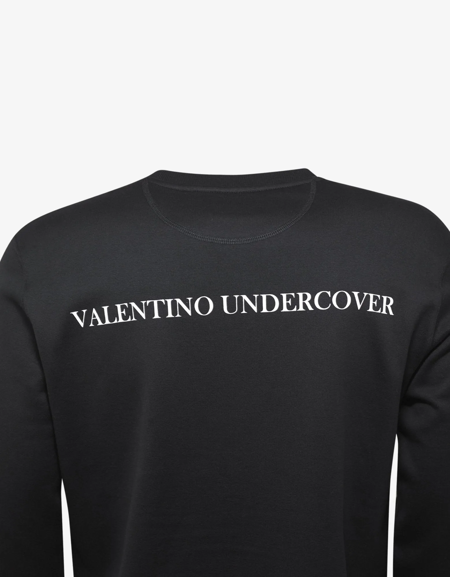 Undercover Black V Face Rose Print Sweatshirt