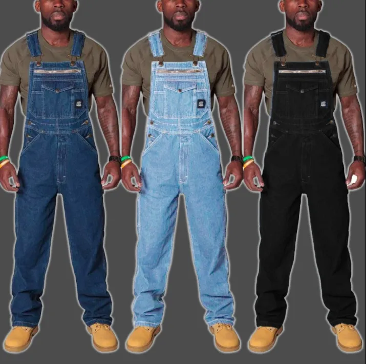 Versatile Denim Workwear Overalls / Suspenders