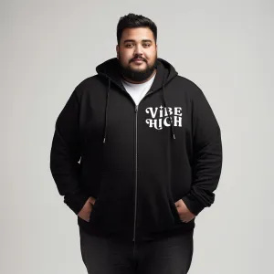 Vibe High Zipper Plus Size Hoodie