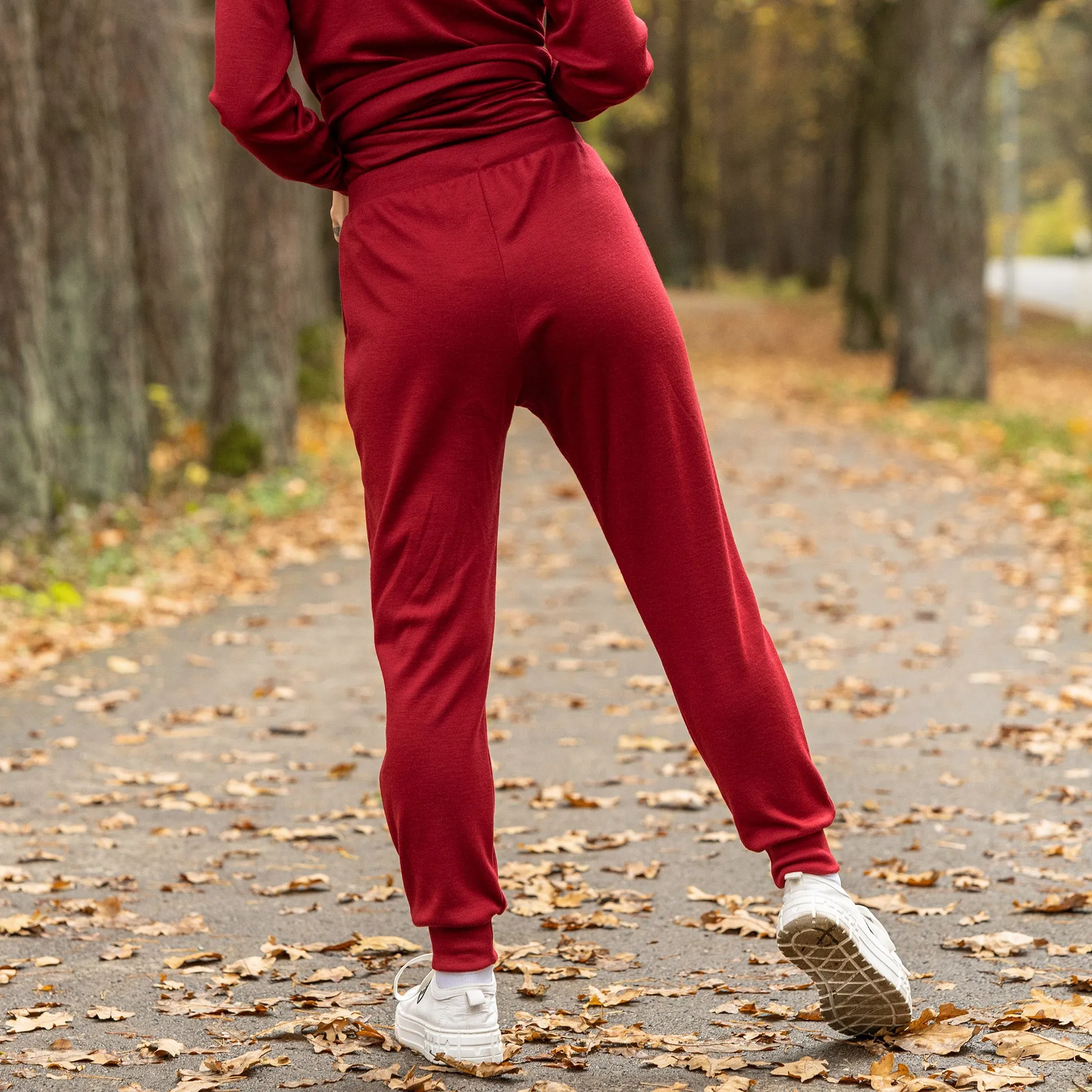 Women's 250 Merino Sweatpants Royal Cherry