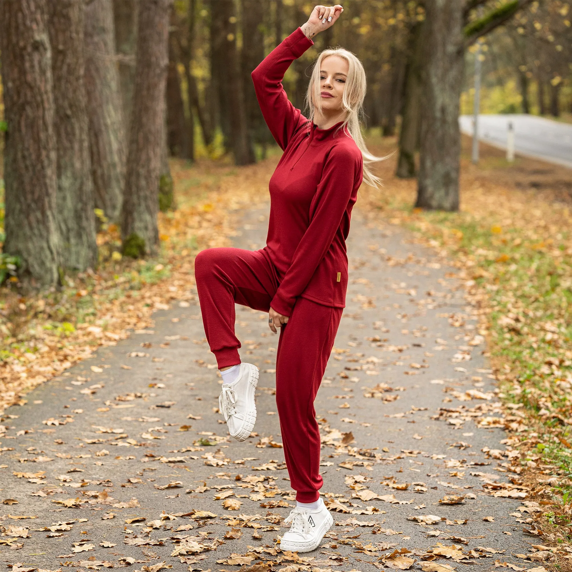 Women's 250 Merino Sweatpants Royal Cherry