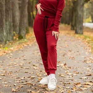 Women's 250 Merino Sweatpants Royal Cherry